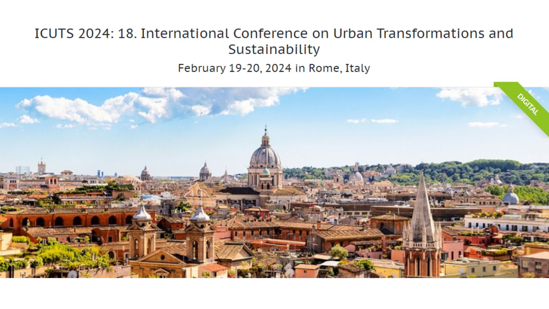 International Conference on Urban Transformations and Sustainability