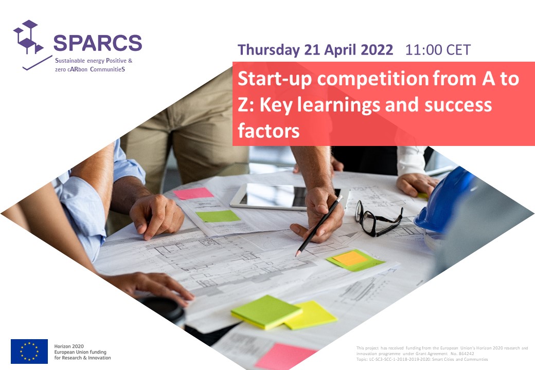 SPARCS Webinar: Start-up competition from A to Z: Key learnings and success factors