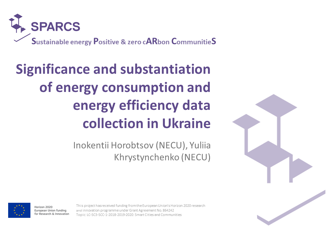 Significance of energy consumption and energy efficiency data collection