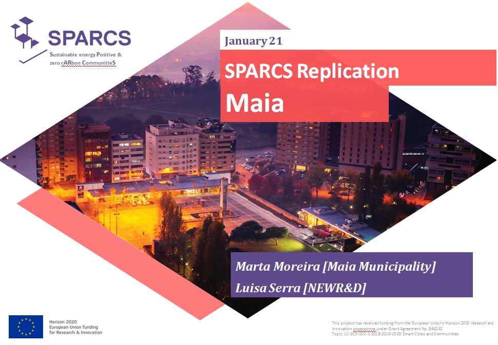 Presentation of Maia Municipality on SPARCS Webinar