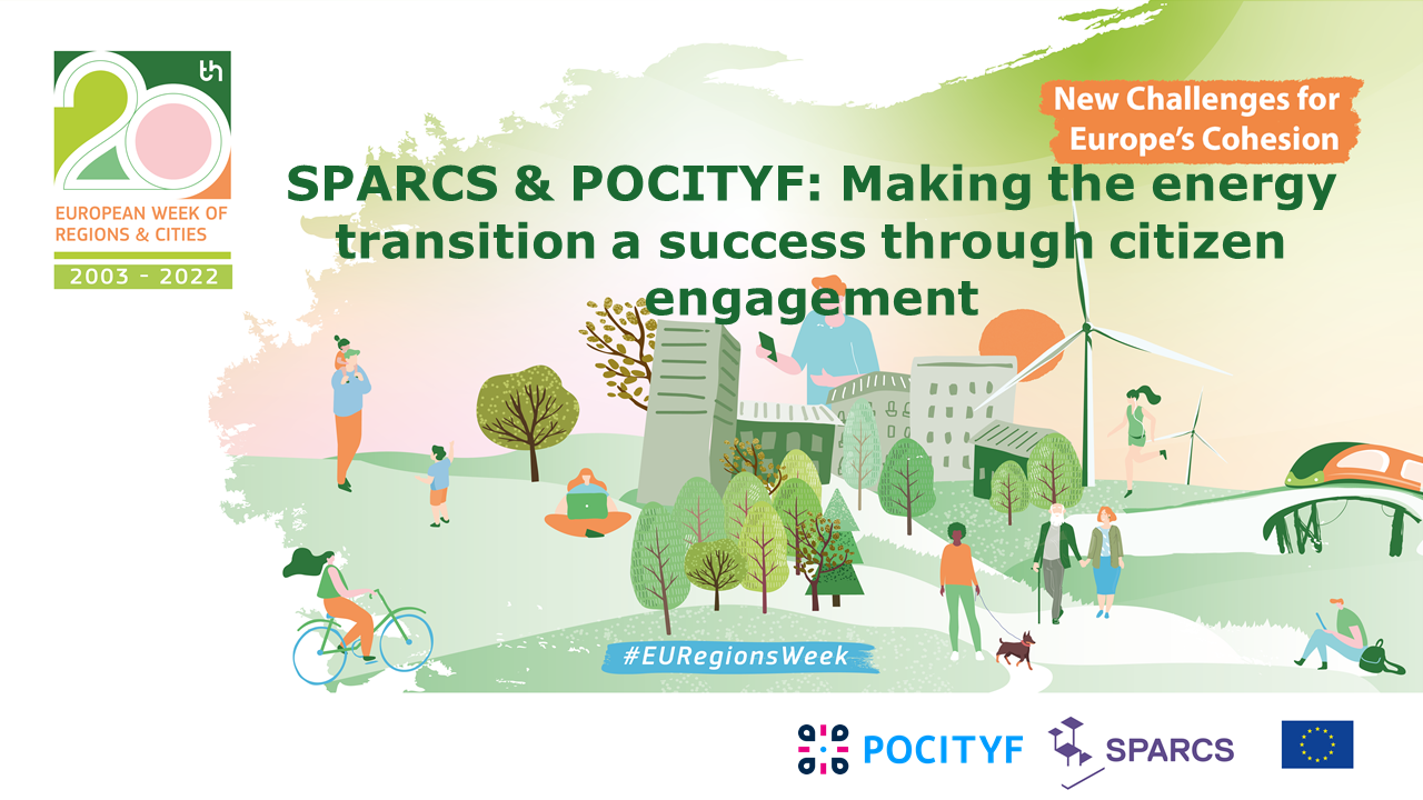 Register Now: SPARCS & POCITYF Making the energy transition a success through citizen engagement