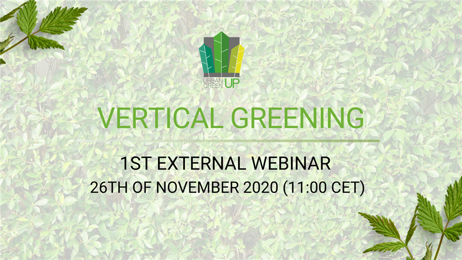 Urban GreenUP External Webinars Series: Vertical Greening Webinar